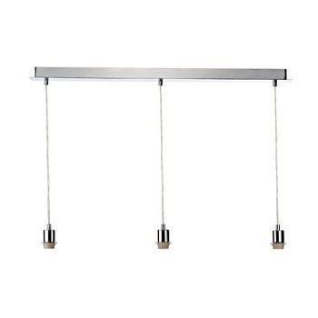 Suspension Bar Plate Polished Chrome Three Light SP365