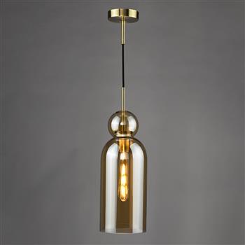 Tao Shaped Glass Single Wall Or Pendant Fitting