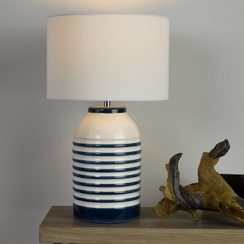 Zabe White/Blue Coloured Table Lamp ZAB4223