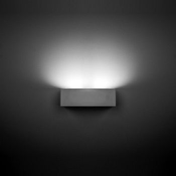Ges 220mm Rectangle Paintable White Wall Light 05-1793-14-14