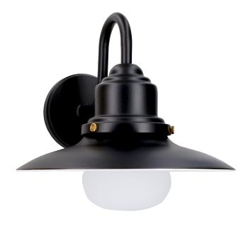 Avenue Black IP44 Outdoor Wall Light PX-0252-NEG