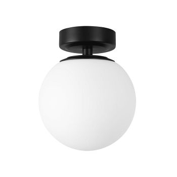 Giro IP44 Black And White Bathroom Ceiling or Wall Light DE-0127-NEG