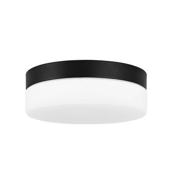 Giro IP44 LED Flush Black Bathroom Ceiling Fitting DE-0133-NEG