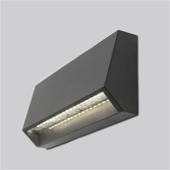 Grove IP65 200 Lumen Outdoor Black, white, Grey Wall Light PX-0126-NEG