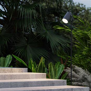 Hit IP65 Black Outdoor Tall Garden Spike Light PX-0633-NEG