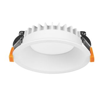 Jet White LED IP54 Large Recessed Downlight