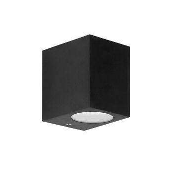 Kubo IP44 Black Small Outdoor Wall Light PX-0140-NEG