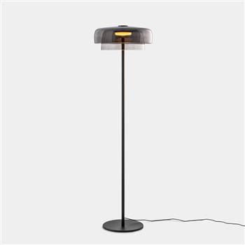 Levels 2 LED Double Tiered Glass Floor Lamp