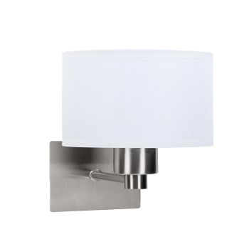 Lyon Satin Nickel Single Wall Light DE-0003-SAT