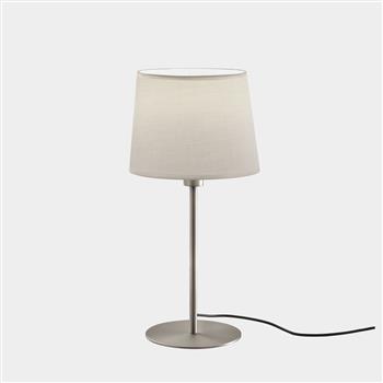 Metrica Steel Made White Shade Table Lamp