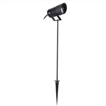 Ousia IP65 LED Tall Black Outdoor Garden Spotlight PX-0636-NEG