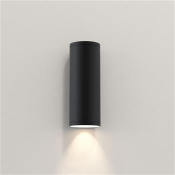 Ava 200 IP44 Textured Black Tubular Outdoor Wall Light 1428005