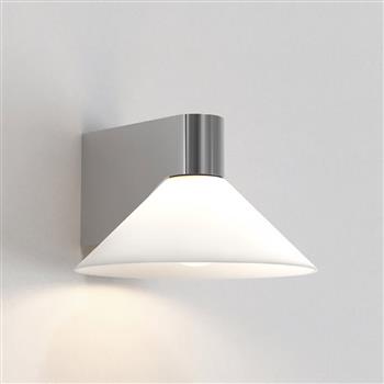 Conic IP44 Cone Shaped Opal Glass Bathroom Wall Light