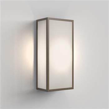 Messina IP44 160 Frosted Glass Outdoor Wall Light 