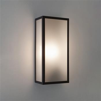 Messina Textured Black 160 Sensor Outdoor Wall Light 1183032