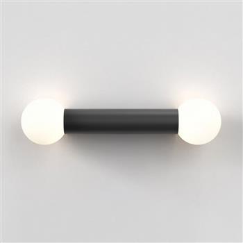 Ortona Twin IP44 Opal Glass Bathroom Wall Light