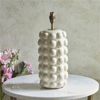 Bobble White Crackle Table Lamp 111252