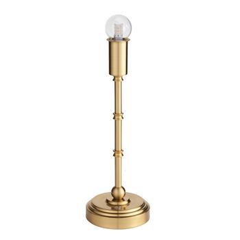 Burley Portable Rechargeable Brushed Aged Brass Touch Table Lamp 110458