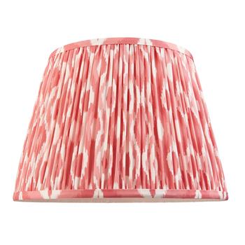 Ikat 350mm Tapered Printed Pleated Lampshade 