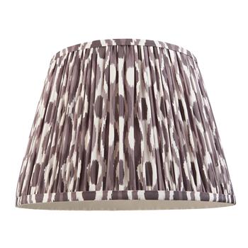 Ikat 350mm Tapered Printed Pleated Lampshade 