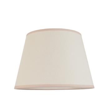 Ikat 350mm Tapered Vintage White And Almond White Hard Backed Lampshade 111630
