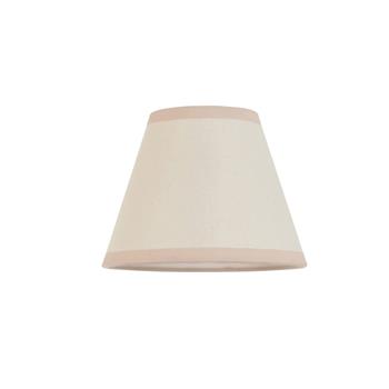 Ivy 160mm Vintage White And Almond White Tapered Bulb Clip Shade 113174