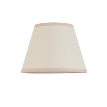 Ivy 200mm Vintage White And Almond White Tapered Fixed Gimble Shade 113175