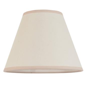 Ivy 250mm Vintage White And Almond White Edge Tapered Shade 113176