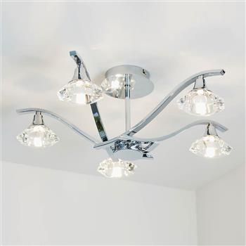 Langella Ceiling Light Polished Chrome LANGELLA-5CH