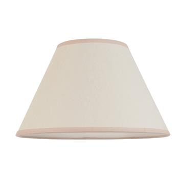 Ivy 300mm Tapered Vintage White Cotton Mix Hard Lampshade 113177