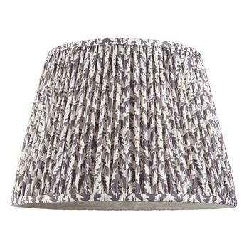 Leaf 400mm Pearl Grey Reversible Gimble Tapered Lampshade 111299