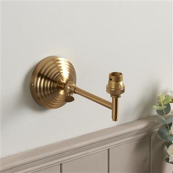 Obelisk Fold Brushed Aged Brass Plate Wall Light 115065