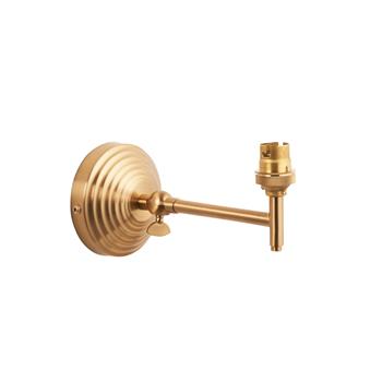 Obelisk Fold Brushed Aged Brass Plate Wall Light 115065