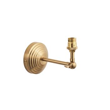 Obelisk Wing Brushed Aged Brass Plate Adjustable Wall Light 115063