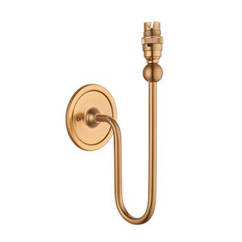 Santiago Brushed Aged Brass Single Wall Fitting 108208