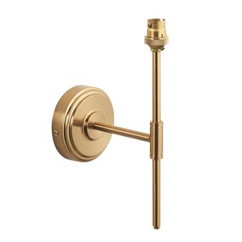 Step T Bar Brushed Aged Brass Plate Single Wall Light 115074
