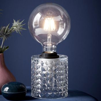 Hollywood Glass Table Lamp 