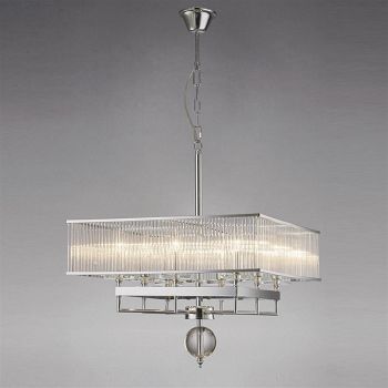 Vanessa Chrome Eight Light Ceiling Pendant IL31413