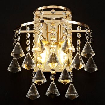 Inina Crystal Switched Double Wall Light