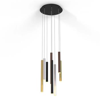 Cala Black And Multicoloured Small LED Cluster Pendant M8082