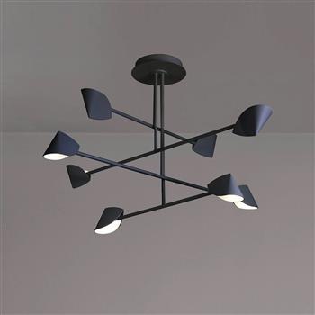 Capuccina Black LED Large 8 Light Pendant M7578