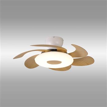 Flower LED Retractable CCT Flower Ceiling Fan 