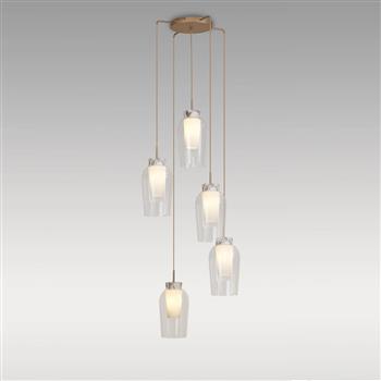 Nora 5 Light Height Adjustable Cluster Pendant