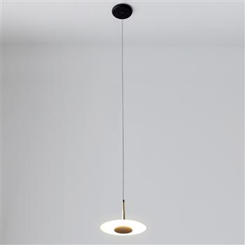 Orion Single Black and Brass LED Pendant M7305