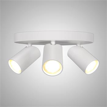 Sal Round Triple Ceiling Spotlight