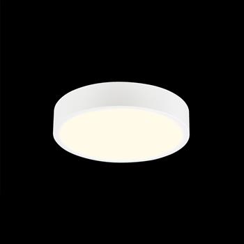 Saona Small Round Matt White LED Flush Light