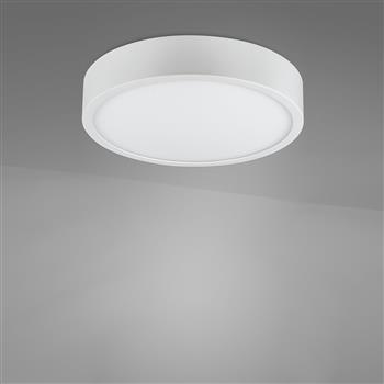 Saona Small Round Matt White LED Flush Light