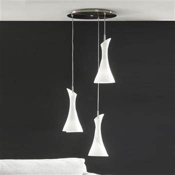 Zack Satin Nickel Modern Cluster Pendant Light M0770