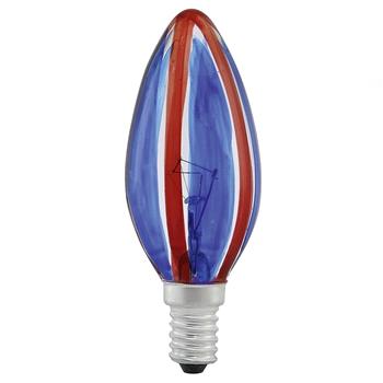 SES Candle Bulb Vertical Blue/Red 85943