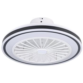 Almeria Black And White LED Ceiling Fan Light 35182
